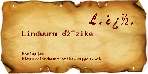 Lindwurm Őzike névjegykártya